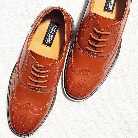 STACY ADAMS Children's Boy "TY" Cap Toe (43397-221) Cognac- Size: 13M - Picture 6 of 13